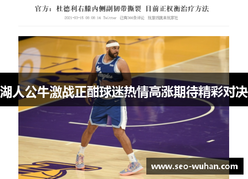 湖人公牛激战正酣球迷热情高涨期待精彩对决